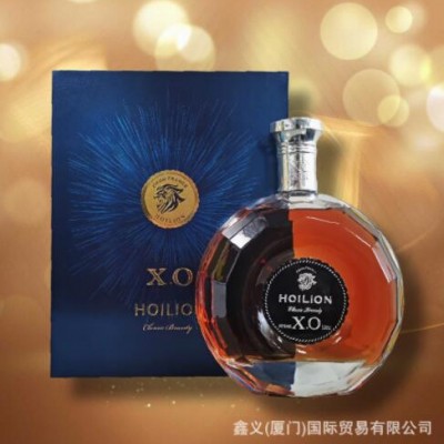 礼盒装法国豪狮HOILION白兰地XO原装进口白兰地蒸馏酒40%vol 1升